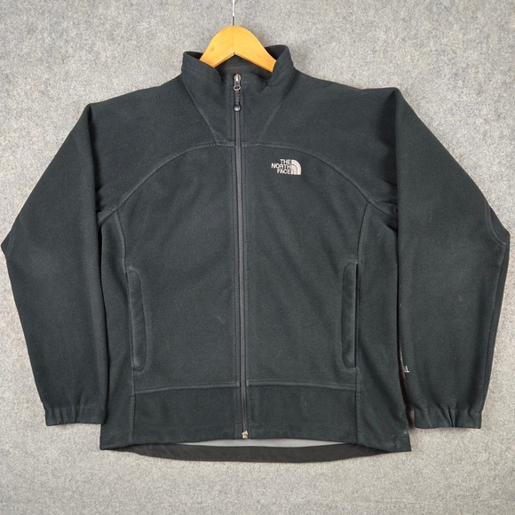 The North Face Jackets & Blazers - The North Face Windwall Fleece Jacket Womens Large Black Full Zip Outdoor